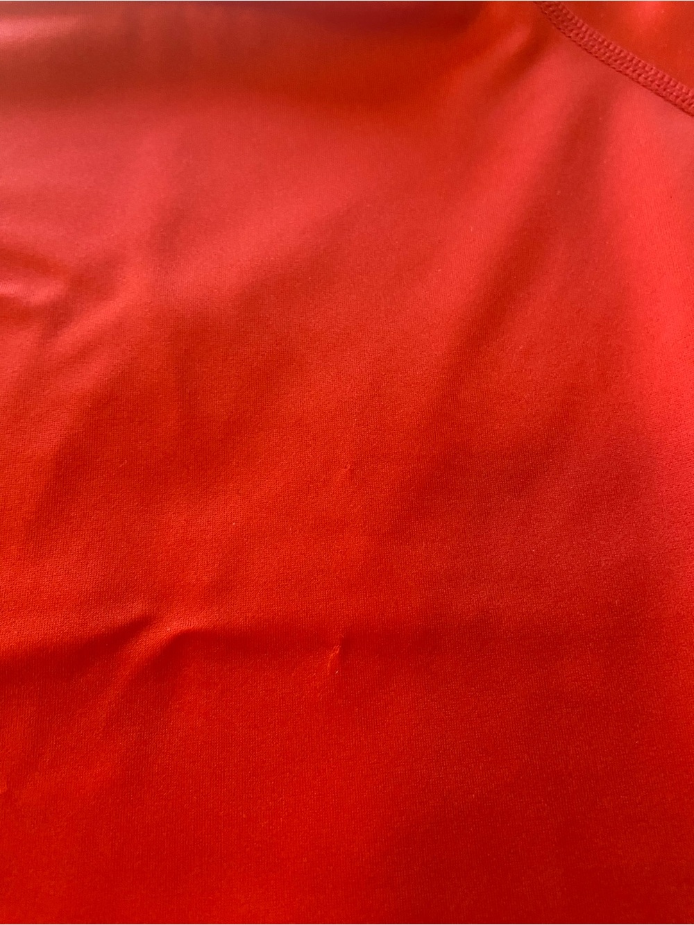 Bright Red Long Sleeve Rash Guard 2T - Picture 3 of 5